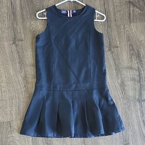 Izod Black Schoolwear Dress with Pink Accent